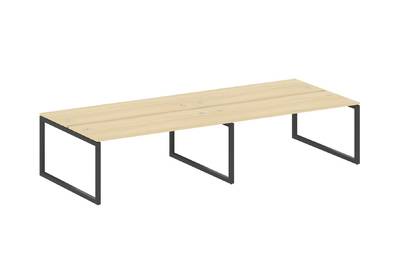 Бенч-стол на 4 раб.места на О-образном м/к Metal system quattro 50x50 50БО.СМ-4.5
