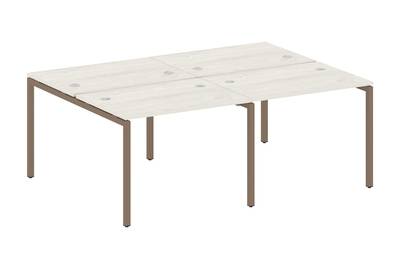 Бенч-стол на 4 раб.места на П-образном м/к Metal system quattro 40x40 40БП.СМ-4.1
