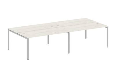Бенч-стол на 4 раб.места на П-образном м/к Metal system quattro 40x40 40БП.СМ-4.4