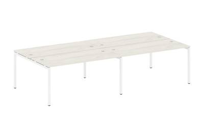 Бенч-стол на 4 раб.места на П-образном м/к Metal system quattro 40x40 40БП.СМ-4.4