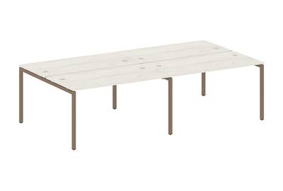 Бенч-стол на 4 раб.места на П-образном м/к Metal system quattro 40x40 40БП.СМ-4.3