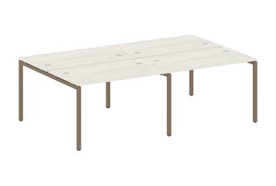 Бенч-стол на 4 раб.места на П-образном м/к Metal system quattro 40x40 40БП.СМ-4.2