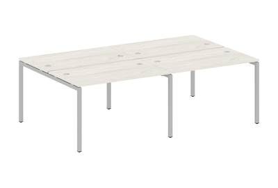 Бенч-стол на 4 раб.места на П-образном м/к Metal system quattro 40x40 40БП.СМ-4.2