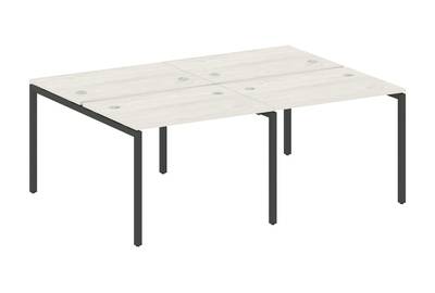 Бенч-стол на 4 раб.места на П-образном м/к Metal system quattro 40x40 40БП.СМ-4.1