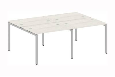 Бенч-стол на 4 раб.места на П-образном м/к Metal system quattro 40x40 40БП.СМ-4.1
