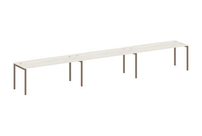 Бенч-стол на 3 раб.места на П-образном м/к Metal system quattro 40x40 40БП.СМ-3.5