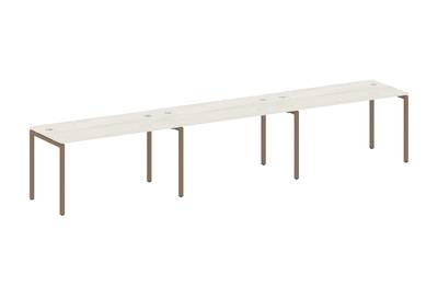 Бенч-стол на 3 раб.места на П-образном м/к Metal system quattro 40x40 40БП.СМ-3.3