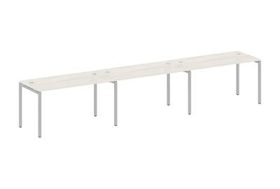 Бенч-стол на 3 раб.места на П-образном м/к Metal system quattro 40x40 40БП.СМ-3.3