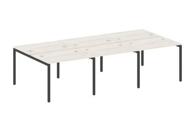 Бенч-стол на 6 раб.мест на П-образном м/к Metal system quattro 40x40 40БП.СМ-6.1
