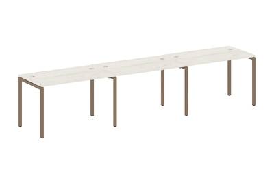 Бенч-стол на 3 раб.места на П-образном м/к Metal system quattro 40x40 40БП.СМ-3.2