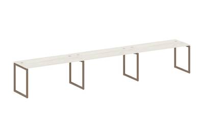 Бенч-стол на 3 раб.места на О-образном м/к Metal system quattro 40x40 40БО.СМ-3.4