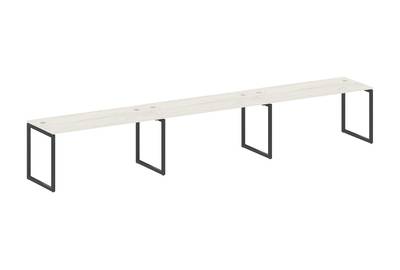 Бенч-стол на 3 раб.места на О-образном м/к Metal system quattro 40x40 40БО.СМ-3.4