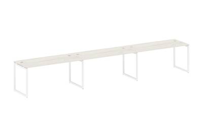 Бенч-стол на 3 раб.места на О-образном м/к Metal system quattro 40x40 40БО.СМ-3.4