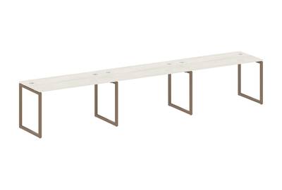 Бенч-стол на 3 раб.места на О-образном м/к Metal system quattro 40x40 40БО.СМ-3.3