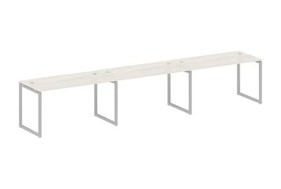 Бенч-стол на 3 раб.места на О-образном м/к Metal system quattro 40x40 40БО.СМ-3.3