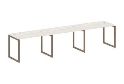 Бенч-стол на 3 раб.места на О-образном м/к Metal system quattro 40x40 40БО.СМ-3.2