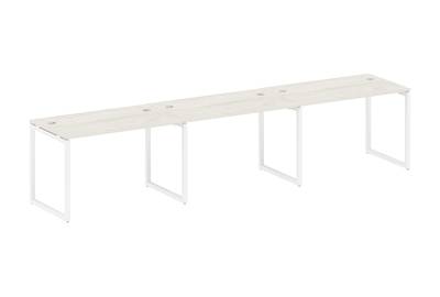 Бенч-стол на 3 раб.места на О-образном м/к Metal system quattro 40x40 40БО.СМ-3.2