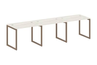 Бенч-стол на 3 раб.места на О-образном м/к Metal system quattro 40x40 40БО.СМ-3.1
