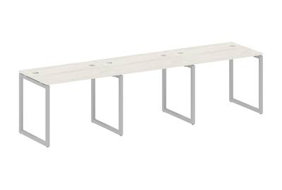 Бенч-стол на 3 раб.места на О-образном м/к Metal system quattro 40x40 40БО.СМ-3.1