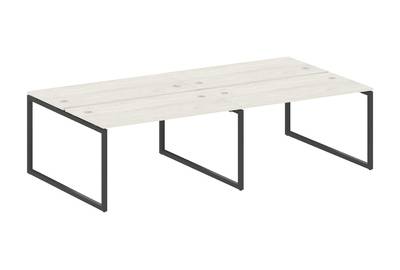 Бенч-стол на 4 раб.места на О-образном м/к Metal system quattro 40x40 40БО.СМ-4.3