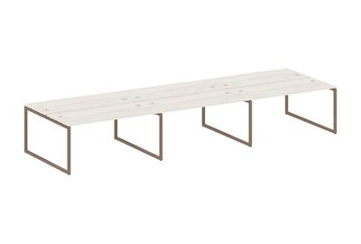 Бенч-стол на 6 раб.мест на О-образном м/к Metal system quattro 40x40 40БО.СМ-6.4