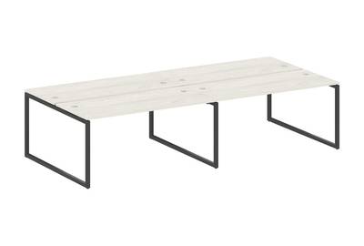 Бенч-стол на 4 раб.места на О-образном м/к Metal system quattro 40x40 40БО.СМ-4.4