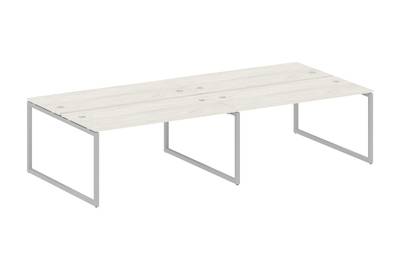 Бенч-стол на 4 раб.места на О-образном м/к Metal system quattro 40x40 40БО.СМ-4.4