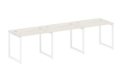 Бенч-стол на 3 раб.места на О-образном м/к Metal system quattro 40x40 40БО.СМ-3.1