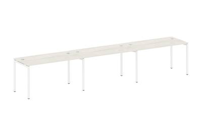Бенч-стол на 3 раб.места на П-образном м/к Metal system quattro 40x40 40БП.СМ-3.3