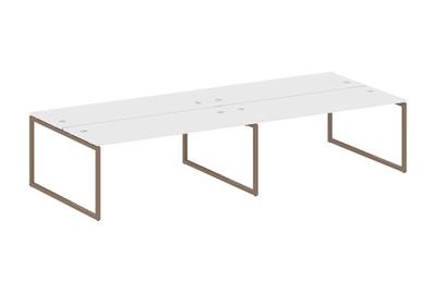 Бенч-стол на 4 раб.места на О-образном м/к Metal system quattro 40x40 40БО.СМ-4.5