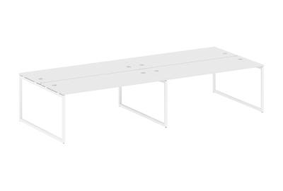 Бенч-стол на 4 раб.места на О-образном м/к Metal system quattro 40x40 40БО.СМ-4.5