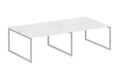 Бенч-стол на 4 раб.места на О-образном м/к Metal system quattro 40x40 40БО.СМ-4.3