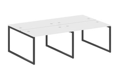 Бенч-стол на 4 раб.места на О-образном м/к Metal system quattro 40x40 40БО.СМ-4.2