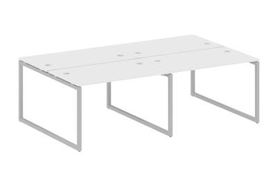 Бенч-стол на 4 раб.места на О-образном м/к Metal system quattro 40x40 40БО.СМ-4.2