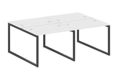 Бенч-стол на 4 раб.места на О-образном м/к Metal system quattro 40x40 40БО.СМ-4.1