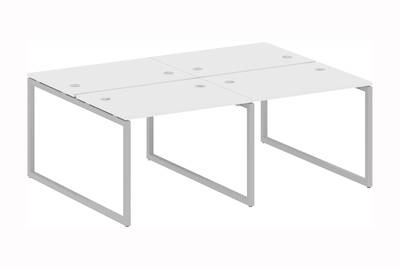 Бенч-стол на 4 раб.места на О-образном м/к Metal system quattro 40x40 40БО.СМ-4.1