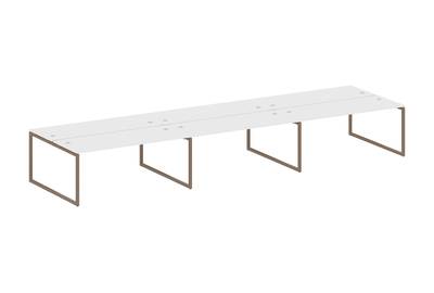 Бенч-стол на 6 раб.мест на О-образном м/к Metal system quattro 40x40 40БО.СМ-6.5