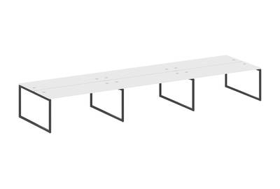 Бенч-стол на 6 раб.мест на О-образном м/к Metal system quattro 40x40 40БО.СМ-6.5