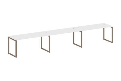 Бенч-стол на 3 раб.места на О-образном м/к Metal system quattro 40x40 40БО.СМ-3.4