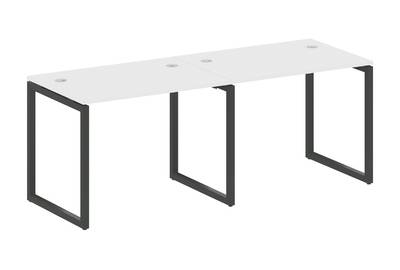 Бенч-стол на 2 раб.места на О-образном м/к Metal system quattro 40x40 40БО.СМ-2.1