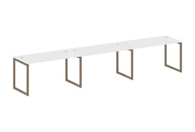 Бенч-стол на 3 раб.места на О-образном м/к Metal system quattro 40x40 40БО.СМ-3.3