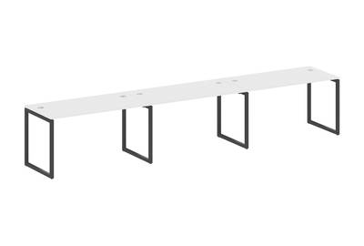 Бенч-стол на 3 раб.места на О-образном м/к Metal system quattro 40x40 40БО.СМ-3.3
