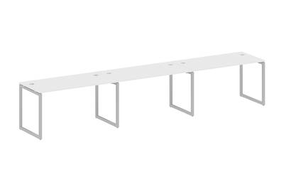 Бенч-стол на 3 раб.места на О-образном м/к Metal system quattro 40x40 40БО.СМ-3.3