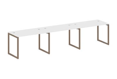 Бенч-стол на 3 раб.места на О-образном м/к Metal system quattro 40x40 40БО.СМ-3.2