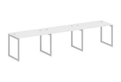 Бенч-стол на 3 раб.места на О-образном м/к Metal system quattro 40x40 40БО.СМ-3.2