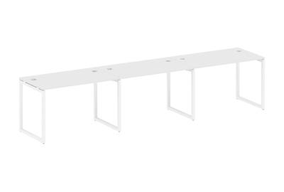 Бенч-стол на 3 раб.места на О-образном м/к Metal system quattro 40x40 40БО.СМ-3.2