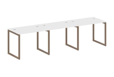 Бенч-стол на 3 раб.места на О-образном м/к Metal system quattro 40x40 40БО.СМ-3.1