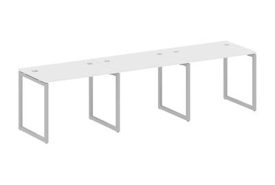 Бенч-стол на 3 раб.места на О-образном м/к Metal system quattro 40x40 40БО.СМ-3.1