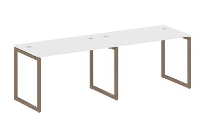 Бенч-стол на 2 раб.места на О-образном м/к Metal system quattro 40x40 40БО.СМ-2.2