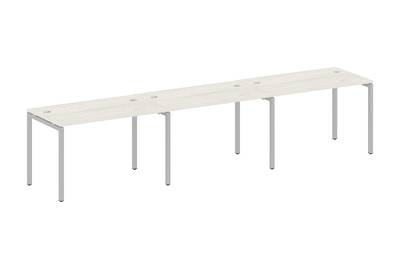 Бенч-стол на 3 раб.места на П-образном м/к Metal system quattro 40x40 40БП.СМ-3.2